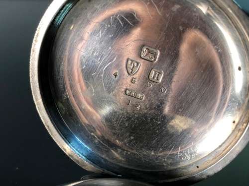 POCKET FOB WATCH BY CHAS PRESTON AND SONS LONDON STERLING SILVER WORKING PERFECTLY