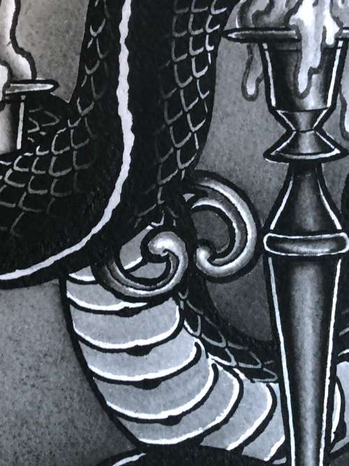 AN ORIGINAL INK TATOO ART SCREENPRINT