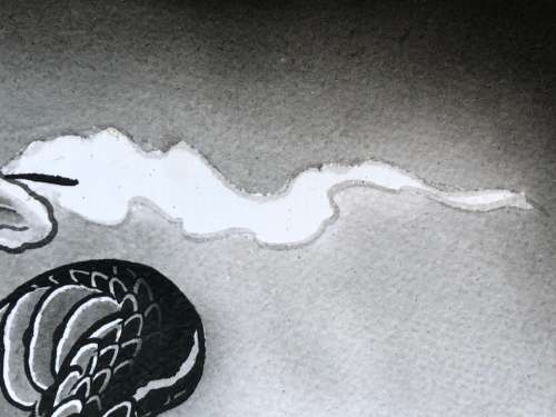 AN ORIGINAL INK TATOO ART SCREENPRINT