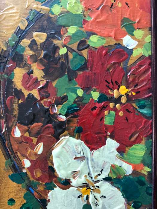 An Original Floral Painting by Judy Wentzel