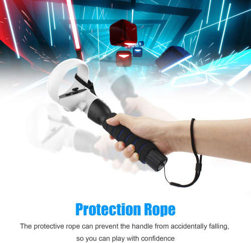 AMVR Dual Handles Extension Grips for Oculus Quest Quest 2 Rift S Controllers Playing Beat Saber