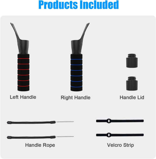 AMVR Dual Handles Extension Grips for Oculus Quest Quest 2 Rift S Controllers Playing Beat Saber