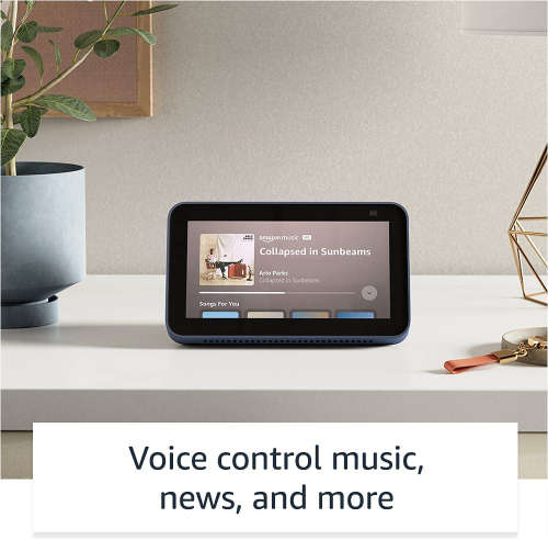 Echo Show 5 (2nd Gen, 2021 release) | Smart display with Alexa and 2 MP camera | Charcoal