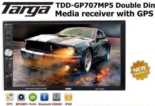 Targa TDD-GP707MP5 Double Din Media receiver with GPS Navigation