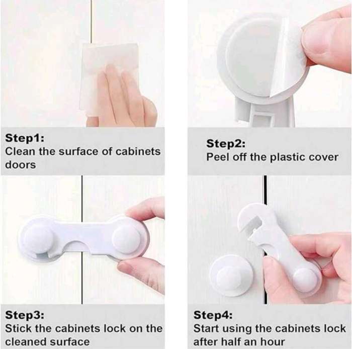 5 Piece Child Safety Cabinet Locks