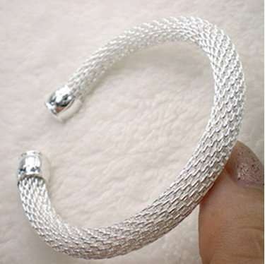 Silver Plated Cuff Bangle