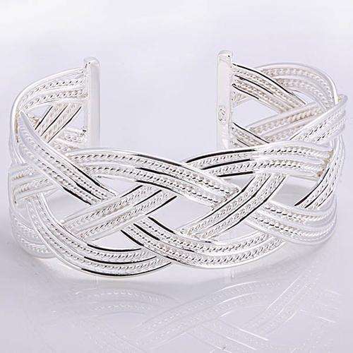 Silver Plated Twist Bangle