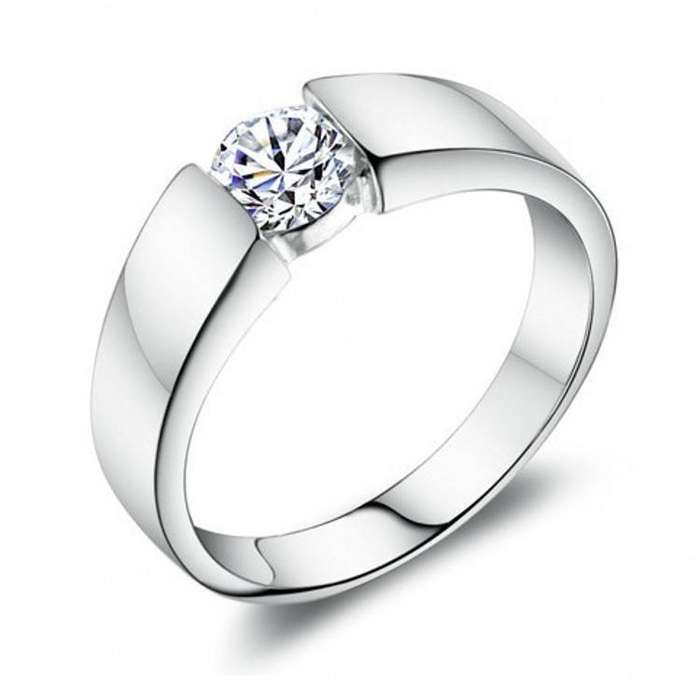 GENUINE 925 STERLING SILVER RING  Austria Crystal Genuine SWA Elements