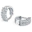 Genuine 925 Sterling Silver HOOP Earings