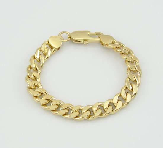18k Gold Plated Chain Bracelet 10mm