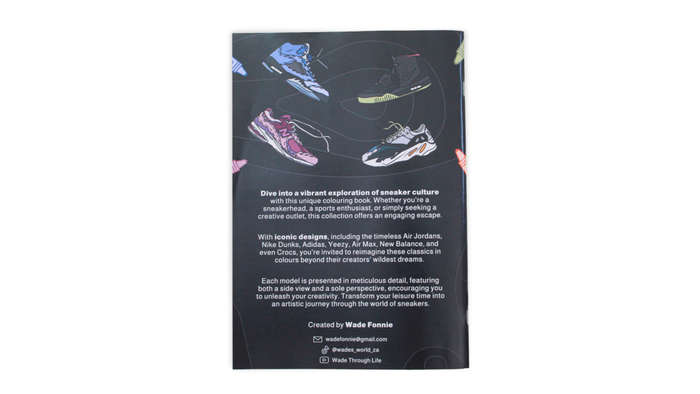 SNEAKER COLOURING BOOK (diary size white cover)
