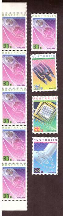 Australia .Scott cat 1036-1039. 1987 issue.  MNH. ,strips
