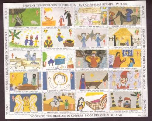 UNION of South Africa .Christmas 1980 Cinderelas.