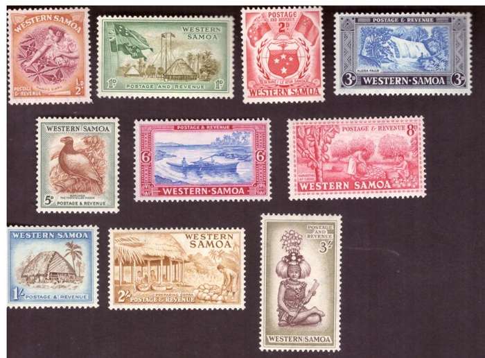 Western Samoa 1952  Scott #203-212. MNH