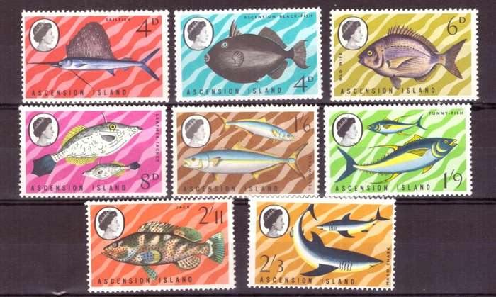 Ascension SG.#118-125 MNH 1966.