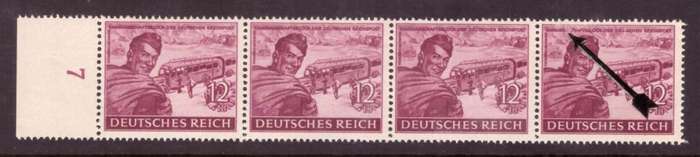 Germany.  1944 issue Michel #890. MNH. Missing leters [DOCH]