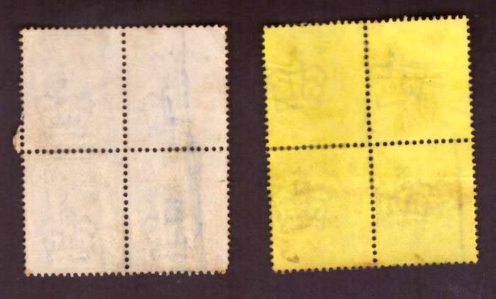 GB  1902  Edward VII. Blocks 9d-3d  used.