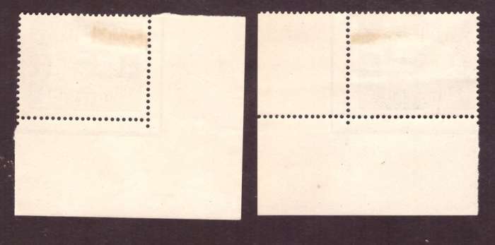 1929 UNION of South Africa.   4d corner stamps  SACC#40  MH.