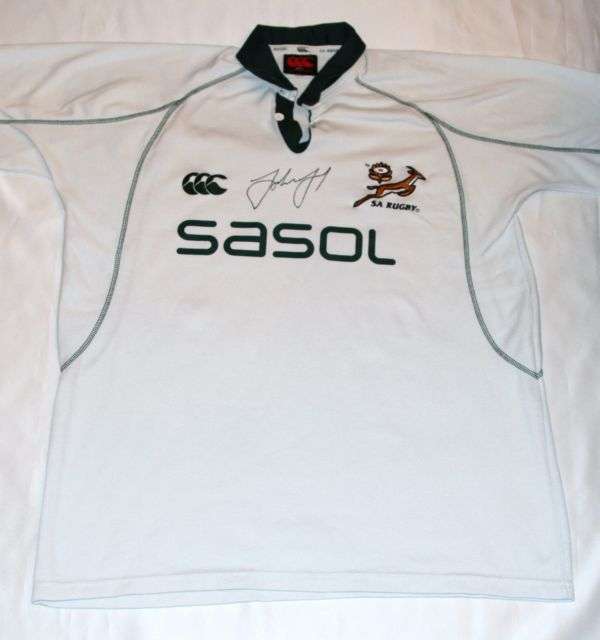 John Smit Autographed South Africa Rugby Shirt with COA