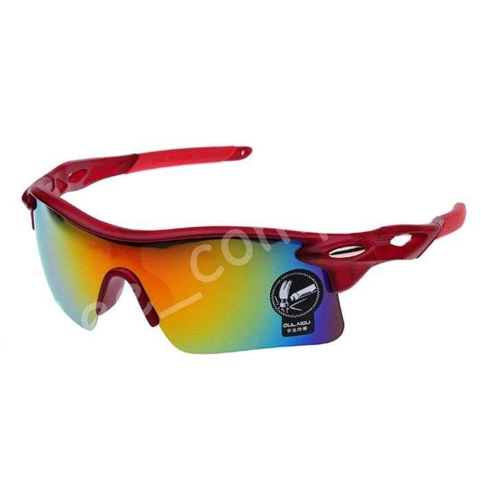 REFLECTIVE DARK GLASSES - Red/Red