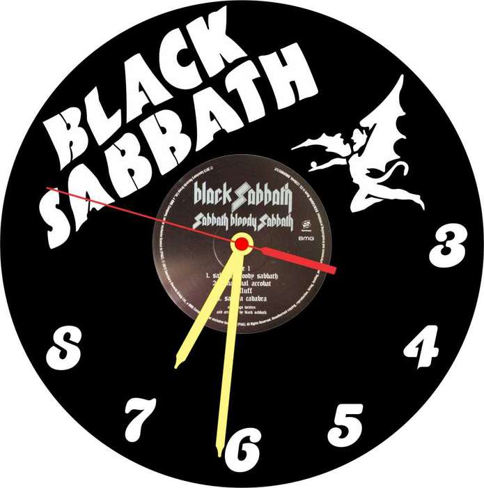 Black Sabbath Vinyl LP Wall Clock