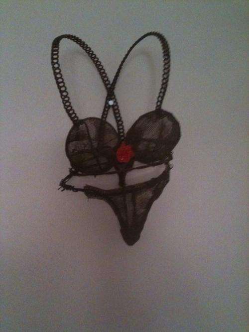 Reduced! Wire metal art! Gorgeous Bikini Bodice