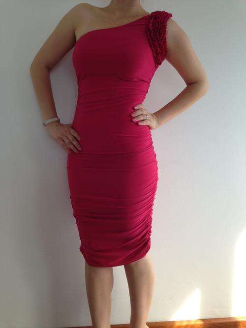 In Stock - Vanturio Melania Dress - Fuchsia Pink *One Size Fits Most*