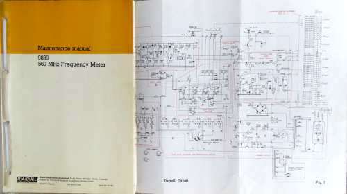 VINTAGE RACAL U.H.F FREQUENCY METER  10 Hz TO 560 MHz