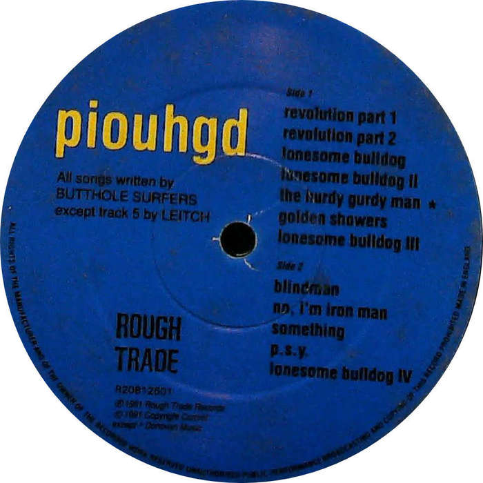 BUTTHOLE SURFERS - Piouhgd - Import Vinyl Album - R20812601