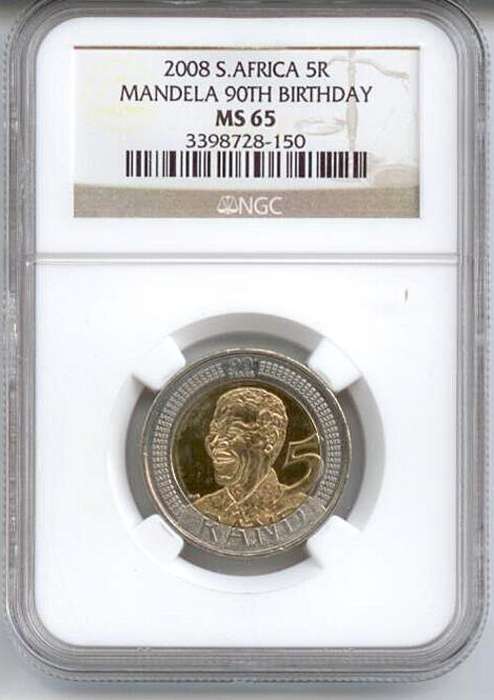 NGC graded Mandela 2008 MS65
