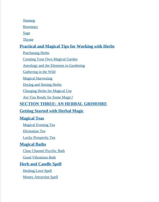 Wicca Herbal Magic EBook PDF