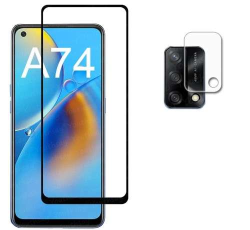 Screen and camera lens tempered glass for Oppo A74 5G Oppo A93 5G