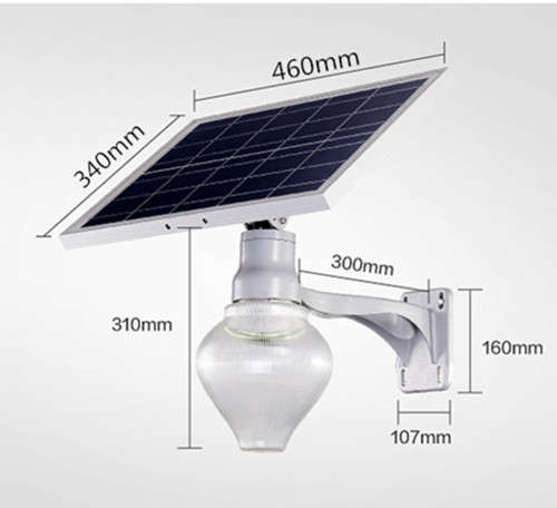 200W Aluminum Solar Light Motion Sensor Wall Mounted