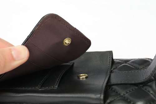 Genuine leather crossbody cell phone purse