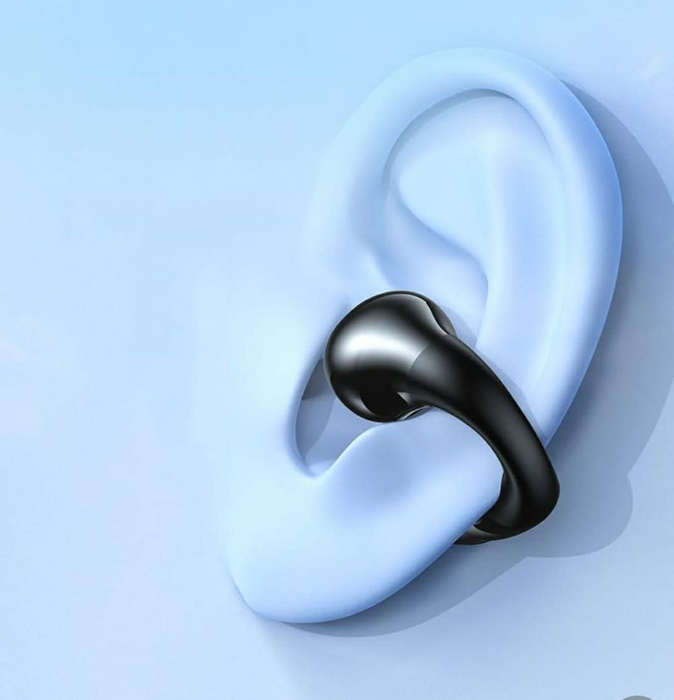 Wireless bluetooth earphone open ear clip