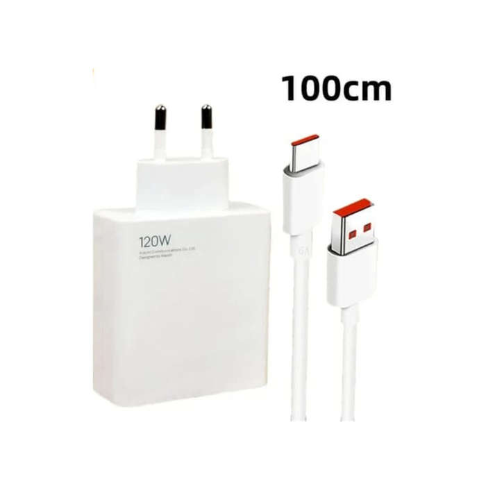 120W wall charger with 6A USB type-C charging cable