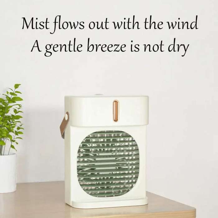 Double Spray Humidification Cooling Fan Mini  Water Cooling Fan Rechargeable Fan