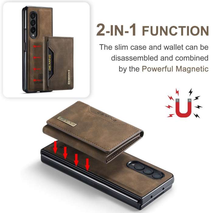 Leather shoulder strap phone case for Samsung Z Fold3 Z Fold4 Z Fold5