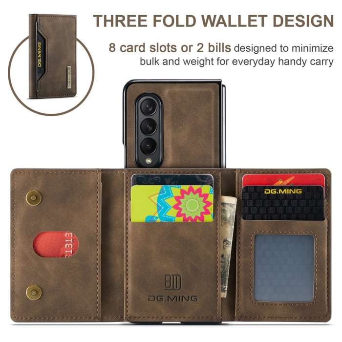 Leather shoulder strap phone case for Samsung Z Fold3 Z Fold4 Z Fold5