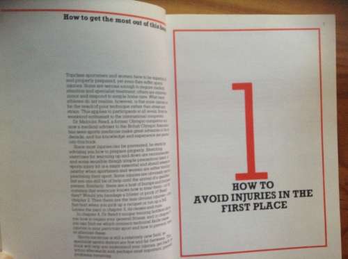 Sports Injuries by Dr Malcolm Read with Paul Wade, First Edition