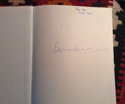 A Joy for Life, Music, Edward Heath, Signed copy, First Edition