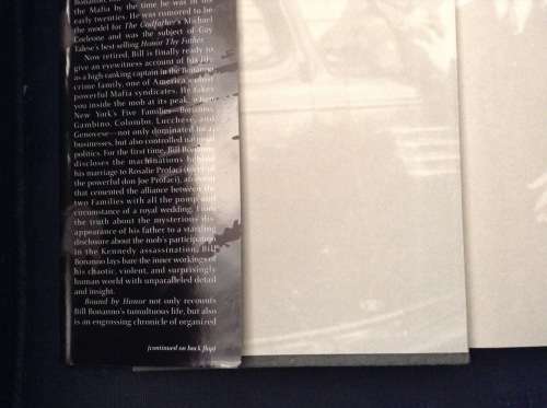 Bound by Honour by Bill Bonanno  A mafiosa's  story , First Edition