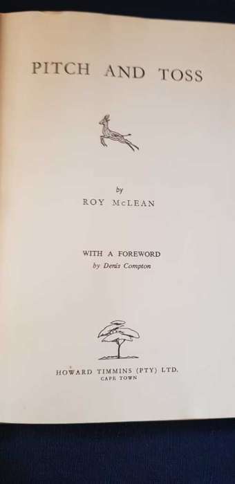 Pitch and Toss by Roy McLean, First Edition