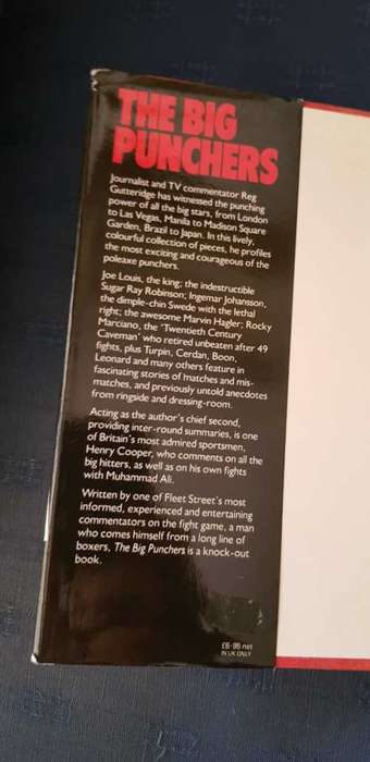 The Big Punchers Reg Gutteridge, First Edition, seconded by Henry Cooper
