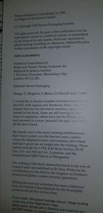 The SAS in Action by Peter Macdonald, First Edition