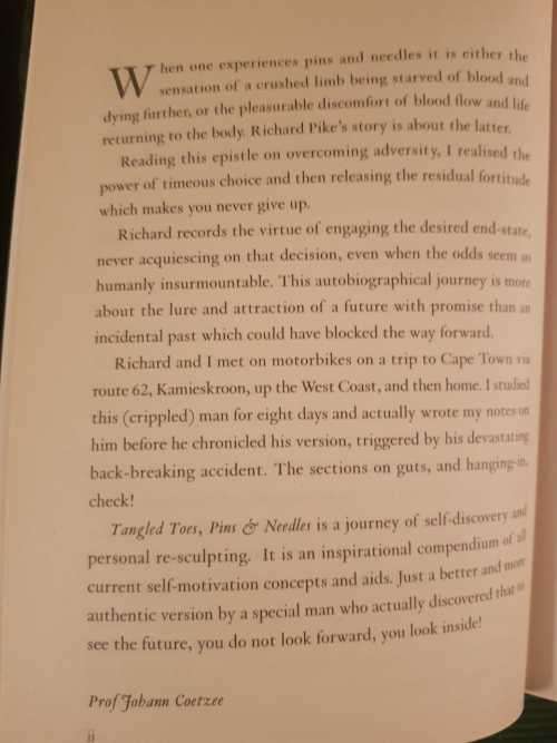 Tangled Toes Pins and Needles by Richard Pike, First Edition  When all is lost there is everything t