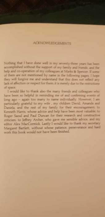 Don't Ask The Price by Marcus Sieff, First Edition  The memoirs of the president of Marks and Spence
