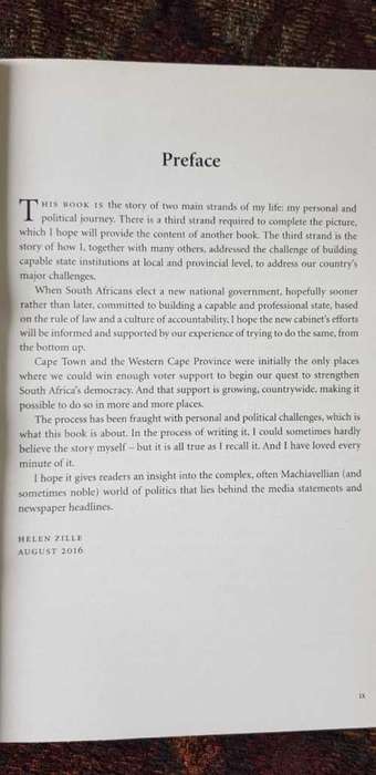 Helen Zille, Not Without a Fight, The Autobiography signed copy