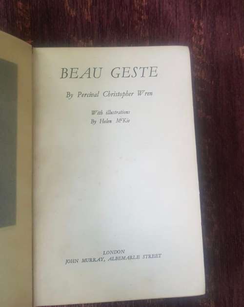Beau Geste by Percival Christopher Wren, with illustrations by  Helen McKie