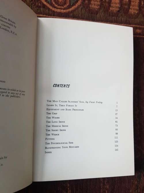 Sam Snead on Golf. First Edition, by Sam Snead